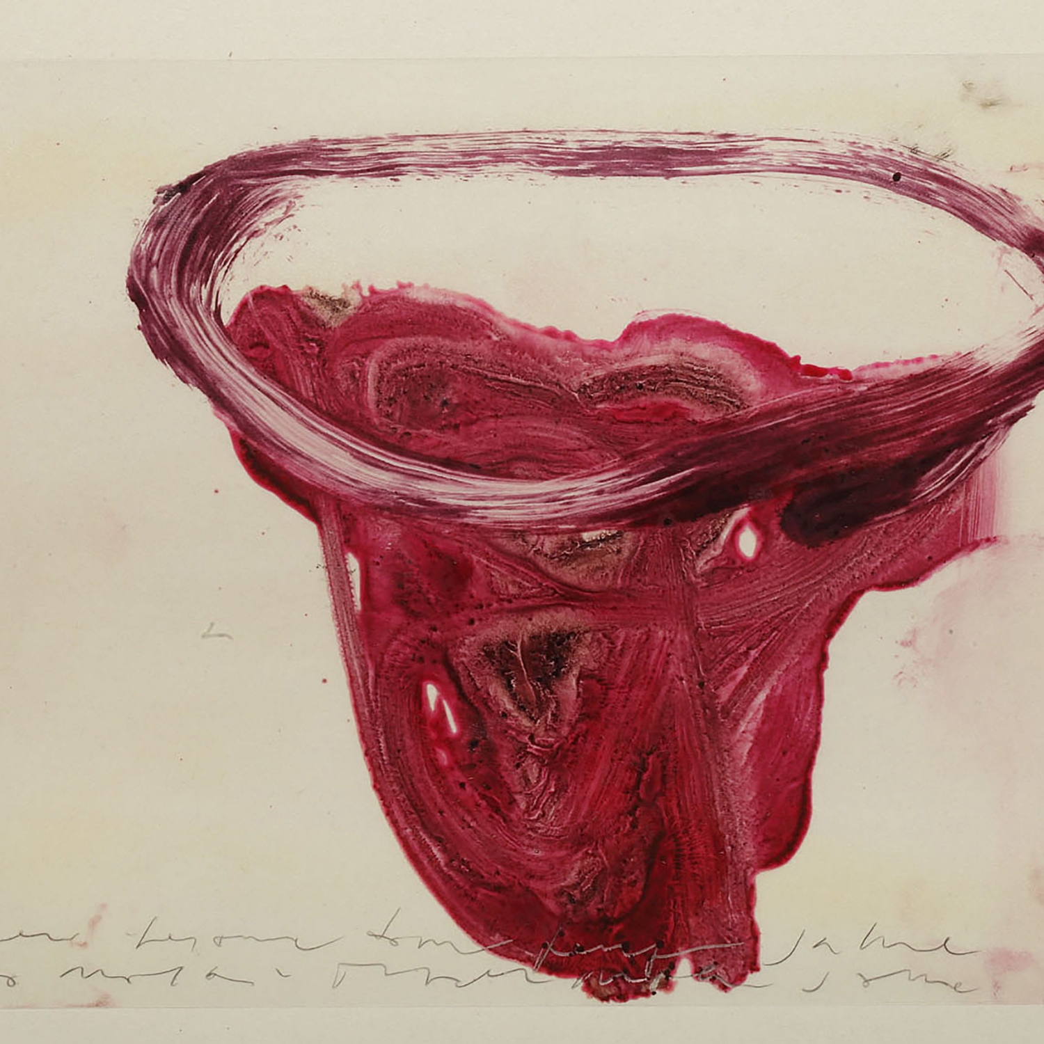 Luca Caccioni, Ato maiai, 2012, pigmenti e olio su acetati sovrapposti, pigments and oil on overlapping acetates, 36x51,5 cm, CACCTM0113