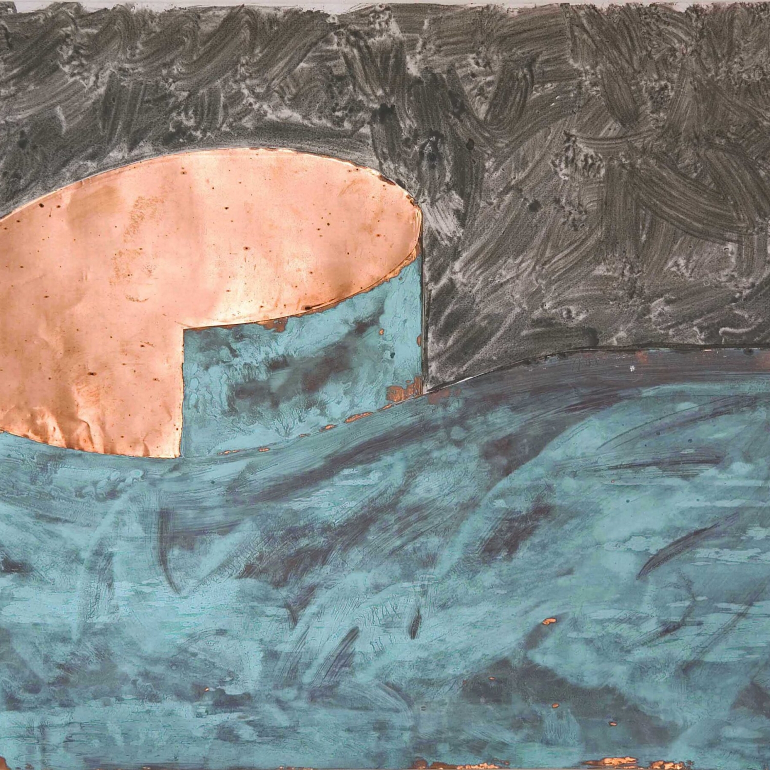 Hidetoshi Nagasawa, Disegno (rame), 2008, carta, rame e acido, paper, copper and acid, 70x100 cm, NAGTM0012