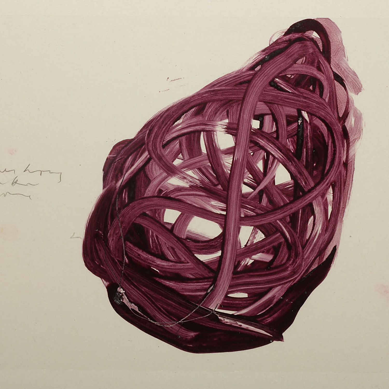 Luca Caccioni, Sgùmbej, 2012, pigmenti e olio su acetati sovrapposti, pigments and oil on overlapping acetates, 36x51,5 cm, CACCTM0151