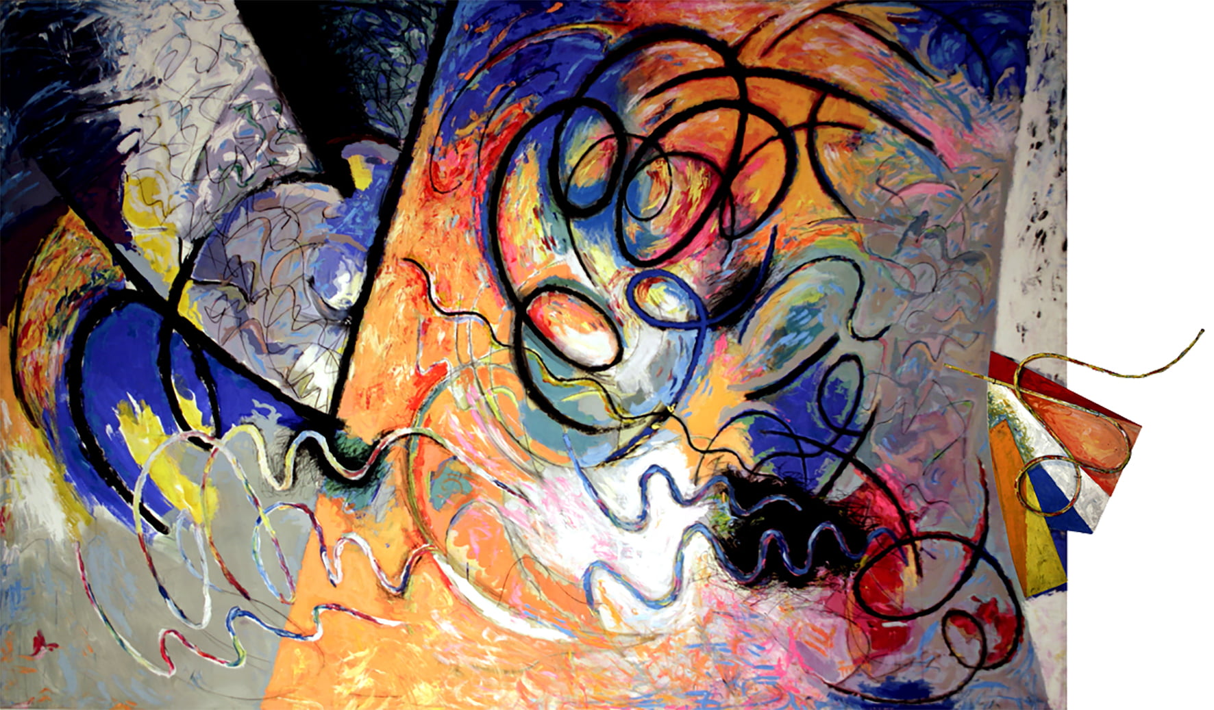 Enzo Esposito, Senza titolo, 1981, Acrilico su tela, Acrylic on canvas, 200,0 x 340,0 cm, ESPTM0415
