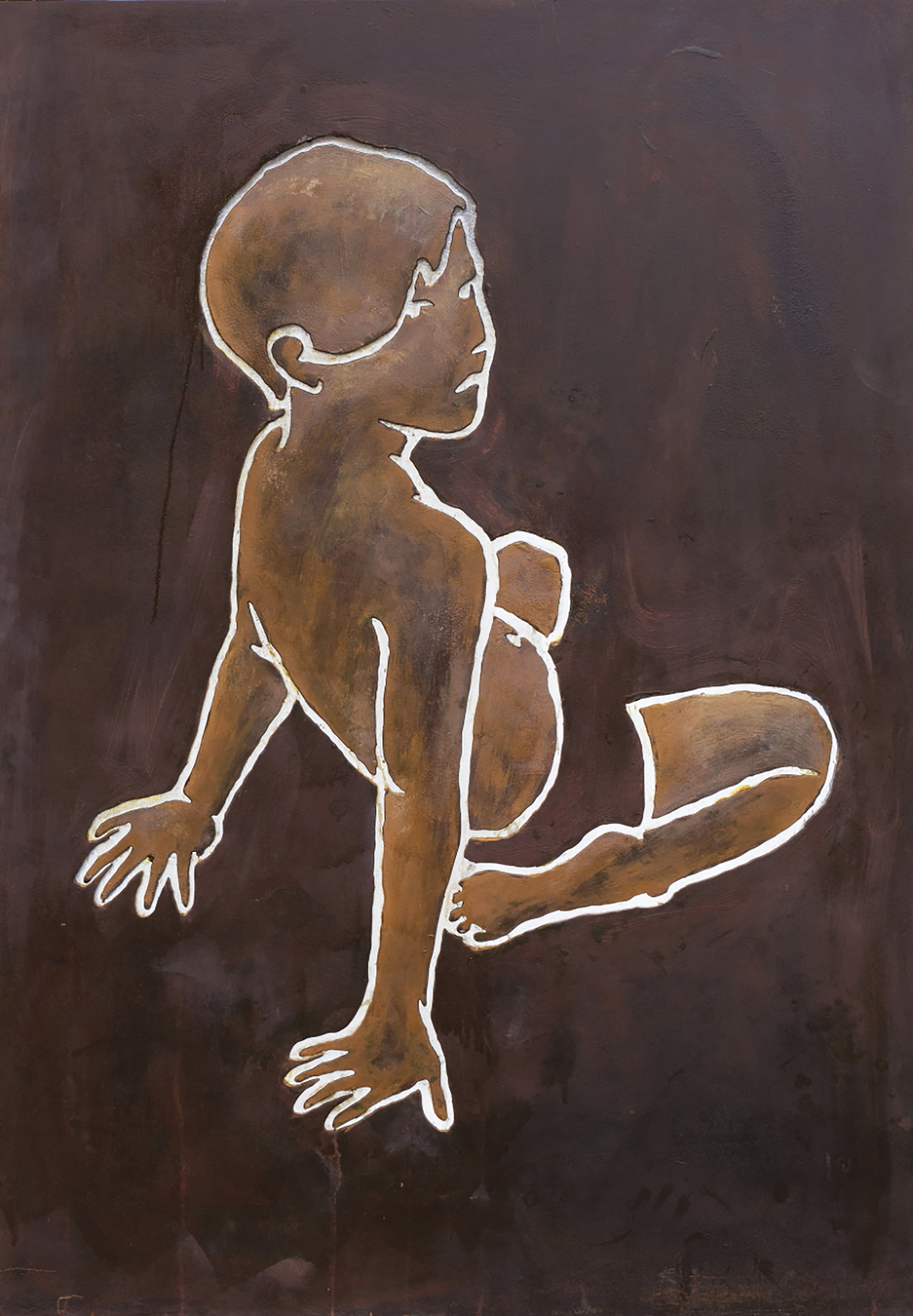 Valerio Berruti, Tracce, 2017, acciaio e resina, steel and resin, 147,0 x 103,0 cm, BERSC1374