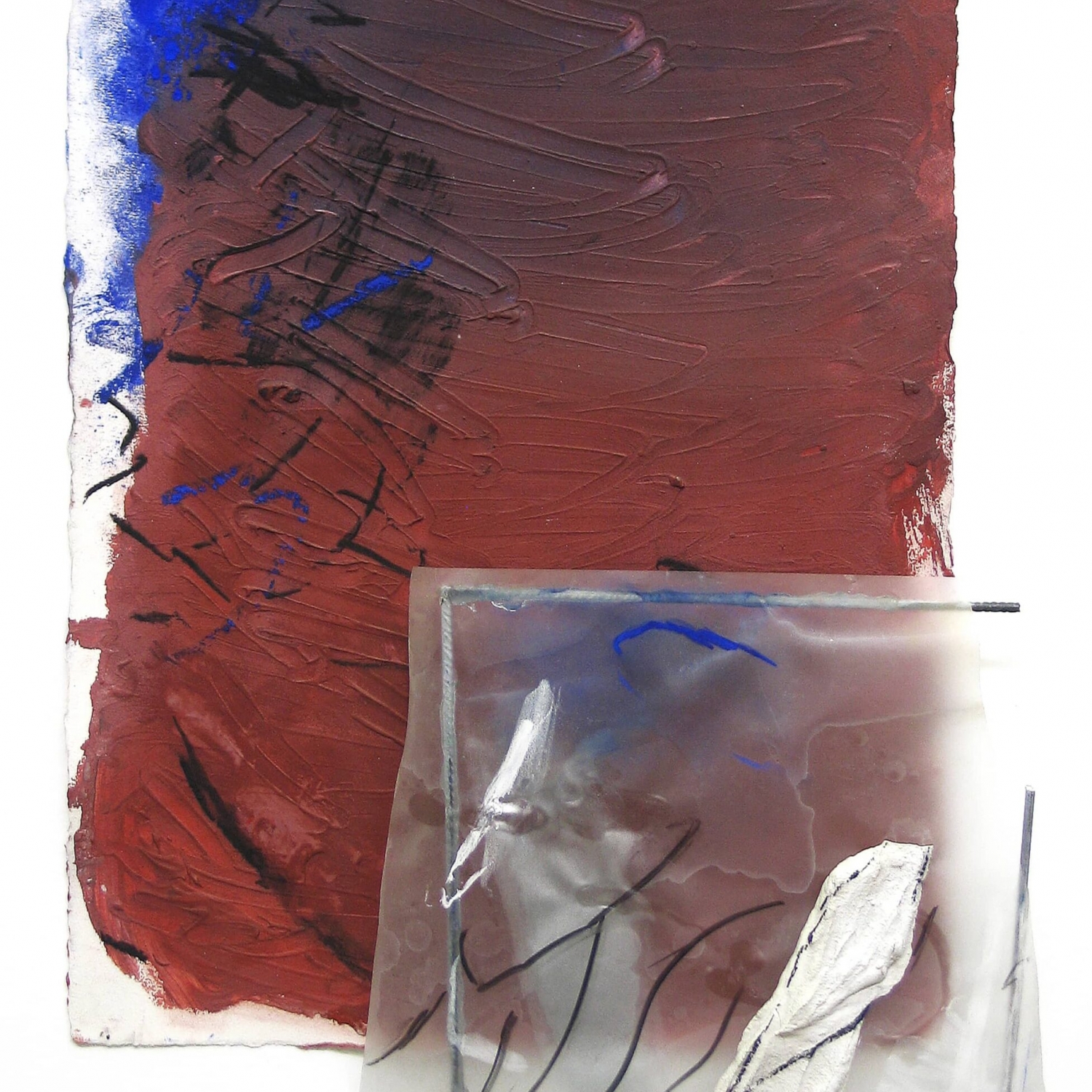 Marco Gastini, S, 1996, tecnica mista su carta, mixed media on paper, 88x65 cm, GASTM0023