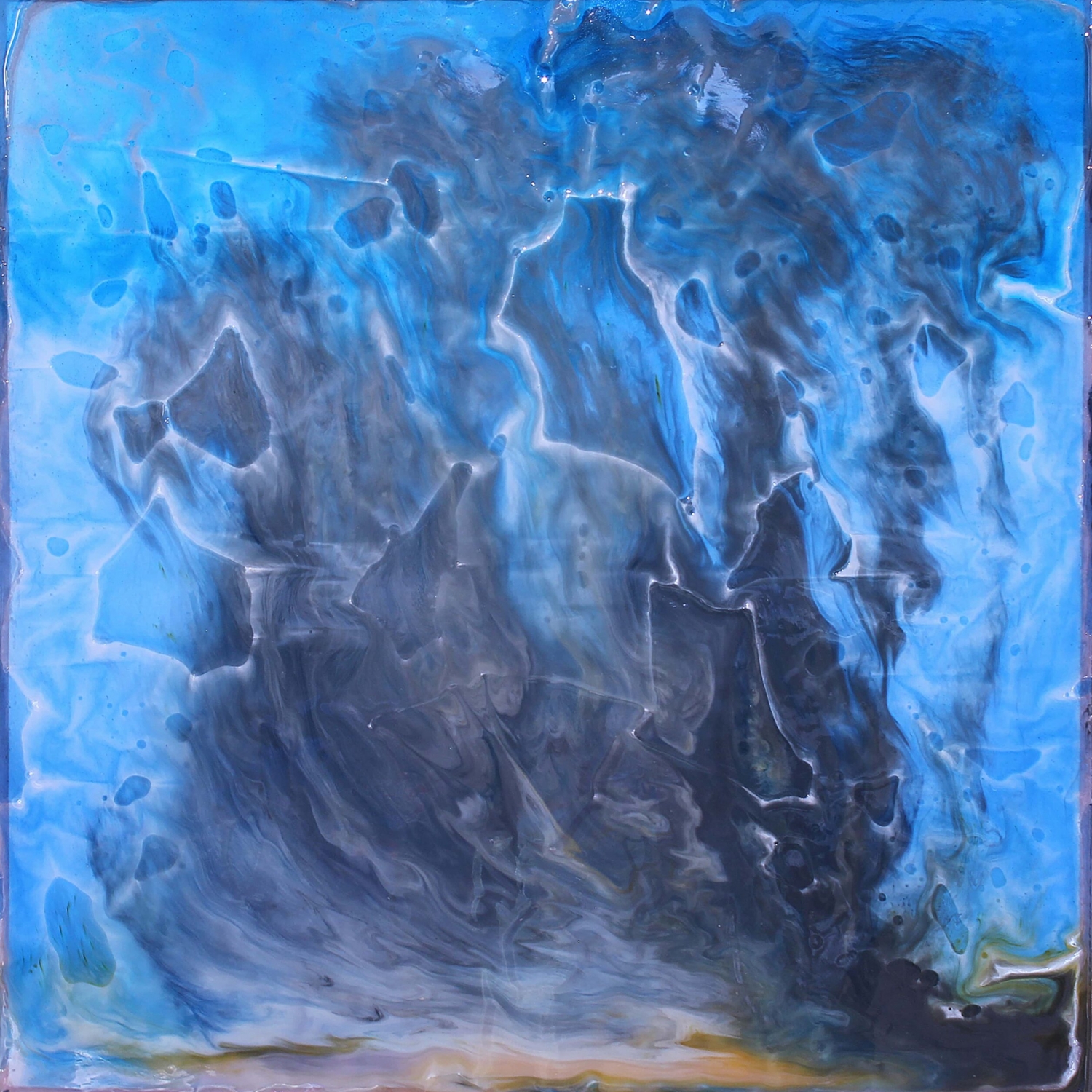 David Lindberg, Edge Informed, 2019, resina epossidica, fibra di vetro, schiuma, pigmenti, epoxy resin, fiberglass, foam, pigments, 70x70 cm, LINDTM042