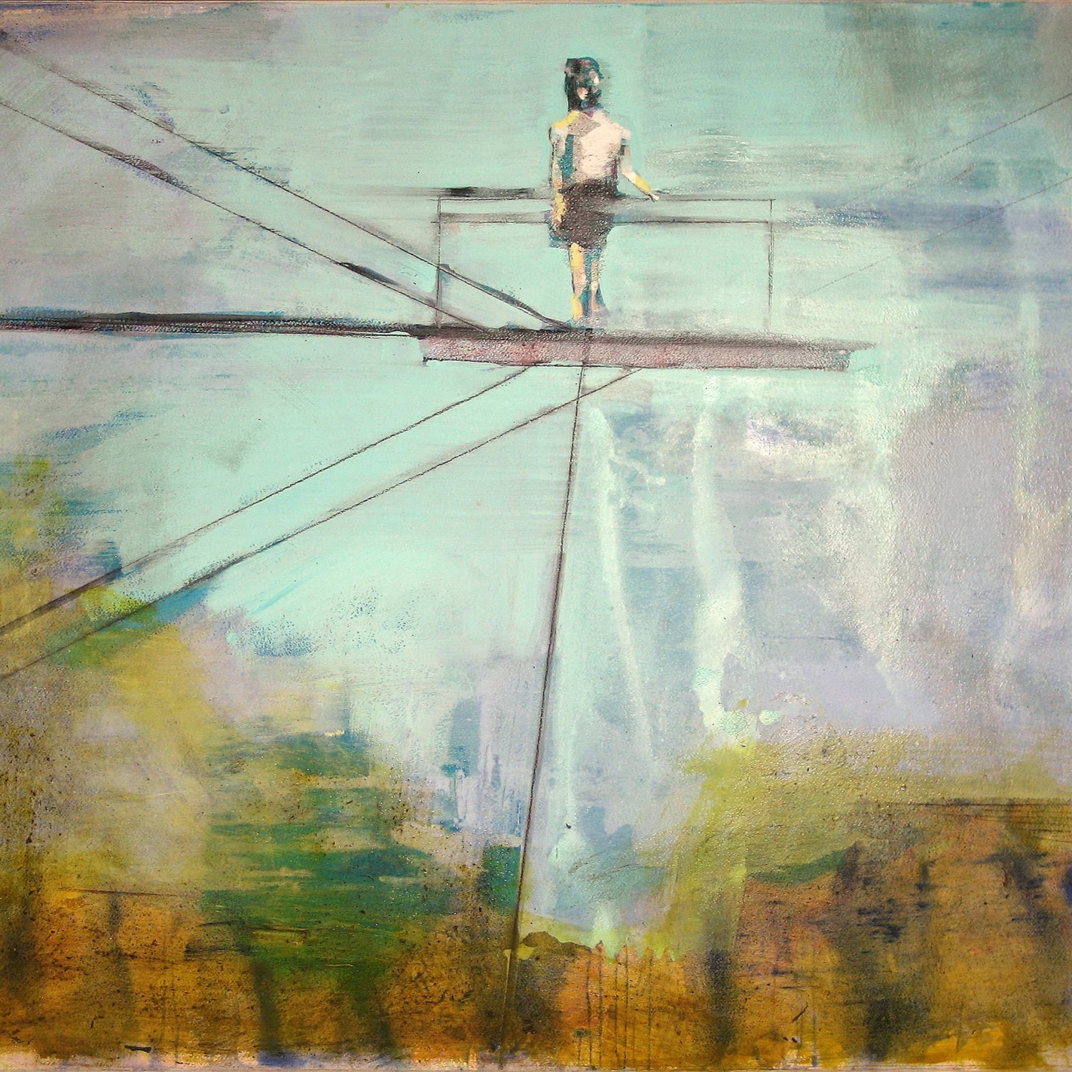Paolo Maggis, Senza titolo, 2013, tecnica mista su carta intelata, mixed media on canvas paper, 110x140 cm, MAGCT0391