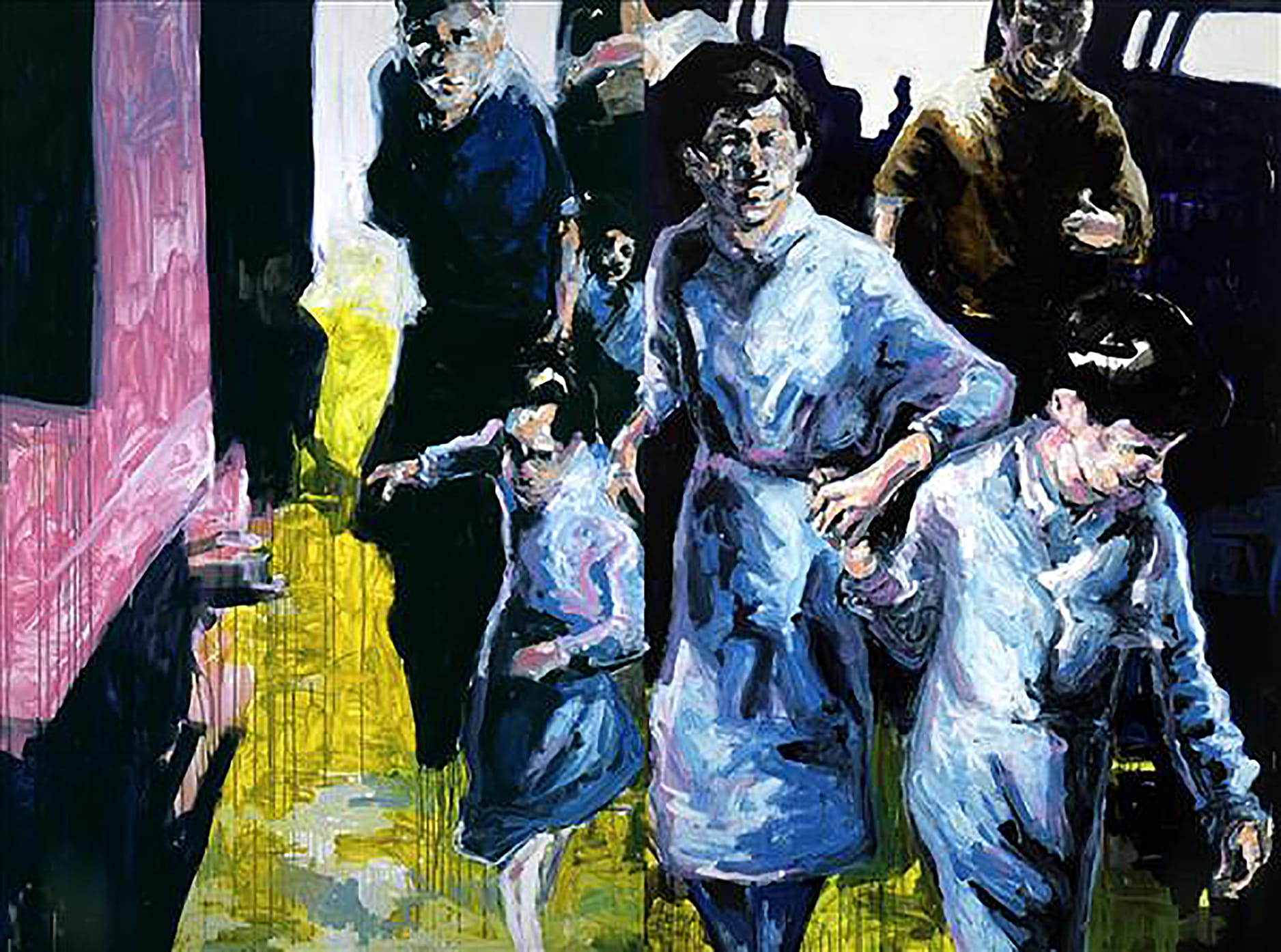 Paolo Maggis, Exit, 2005, tecnica mista su tela, mixed media on canvas, 300x400 cm, MAGTMB020210