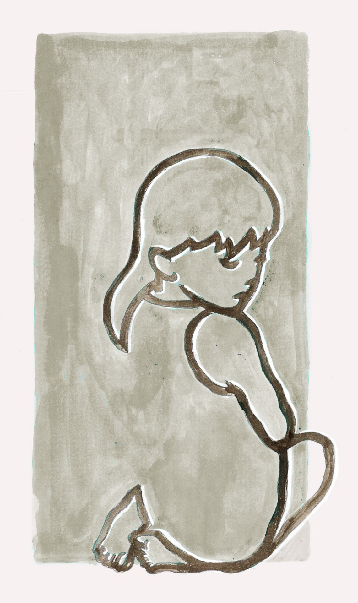Bozzetto della scultura Alba