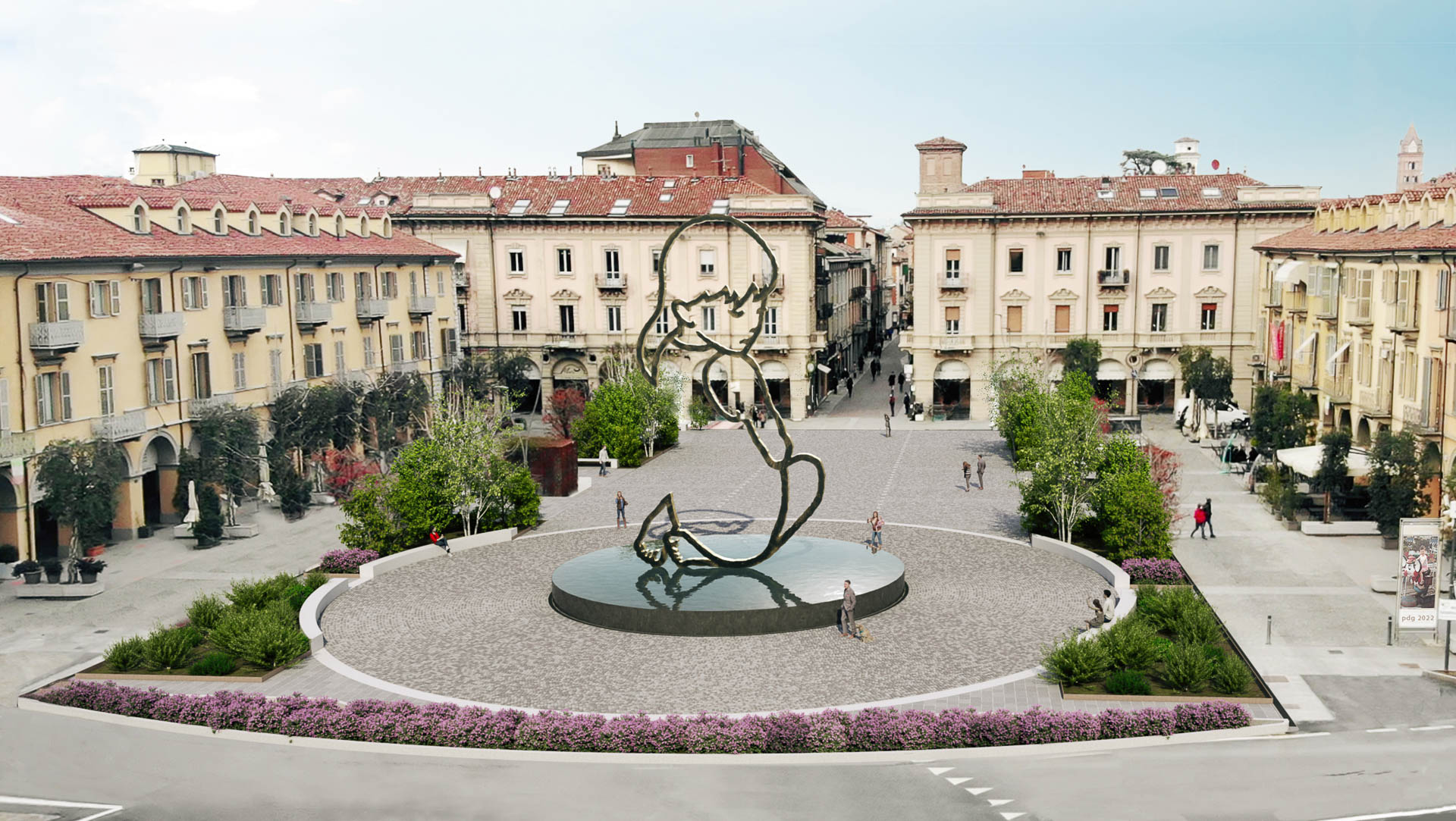 Piazza Ferrero 2022-render