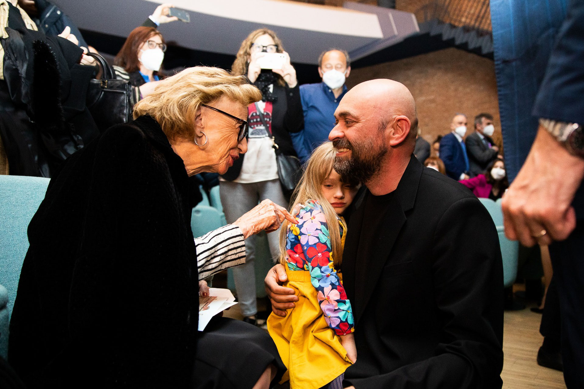 Valerio Berruti, la Signora Ferrero con Nina