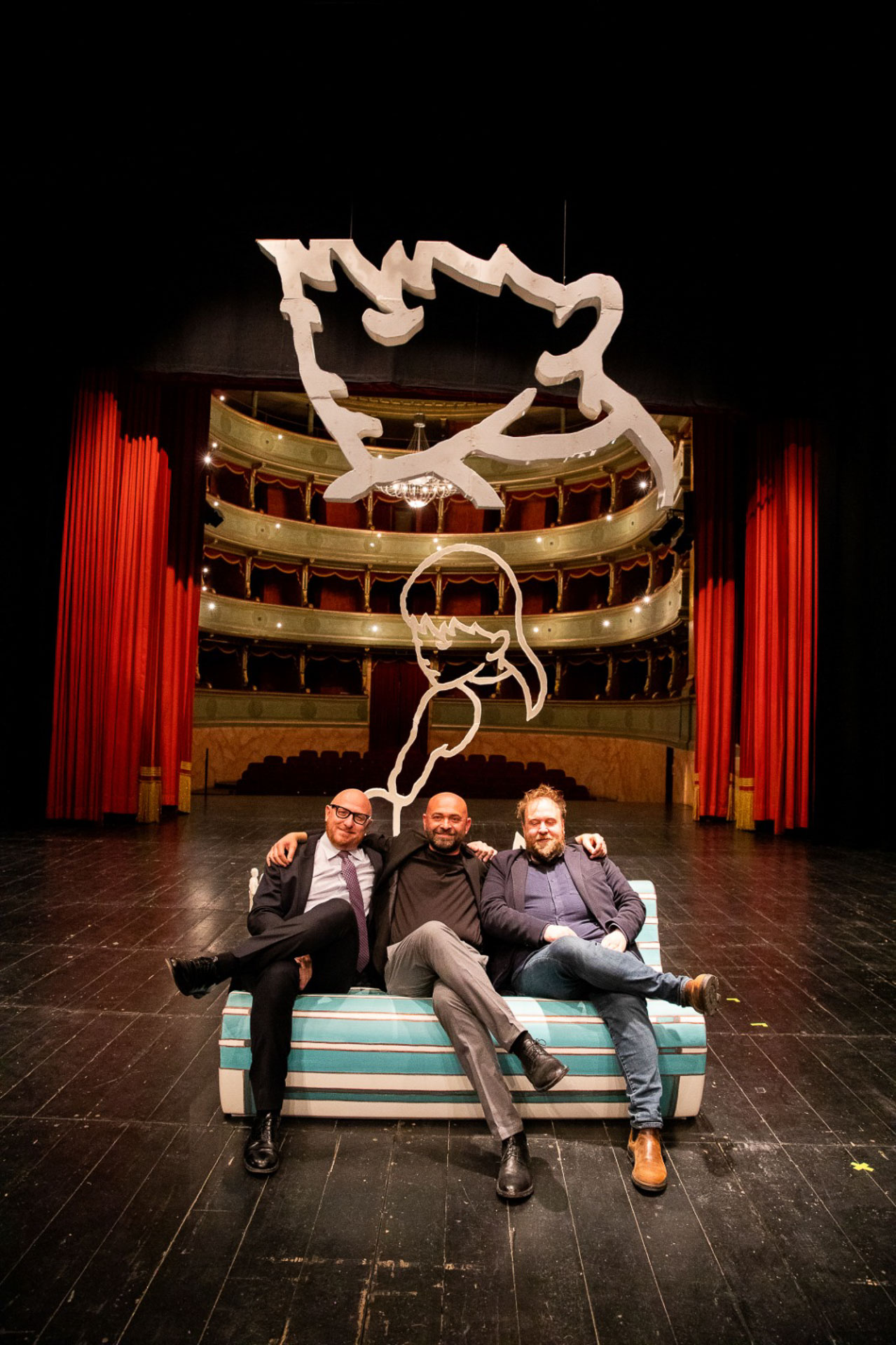 Valerio berruti con Arturo Galansino e Nicolas Ballario