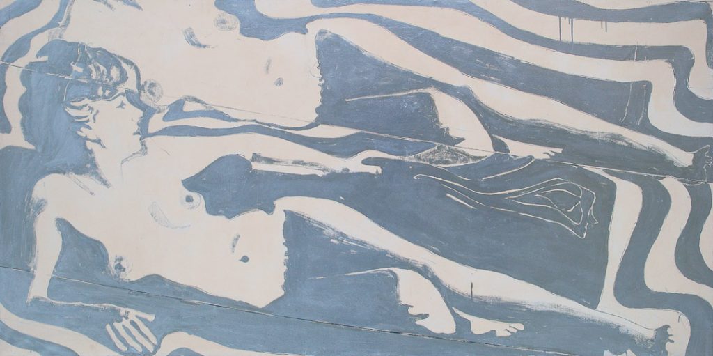Copertina news-Giosetta Fioroni, Nudo di Rossana, 1965, smalto bianco e alluminio su tela, cm 100x200, collezione privata, courtesy Fondazione Parise – Fioroni