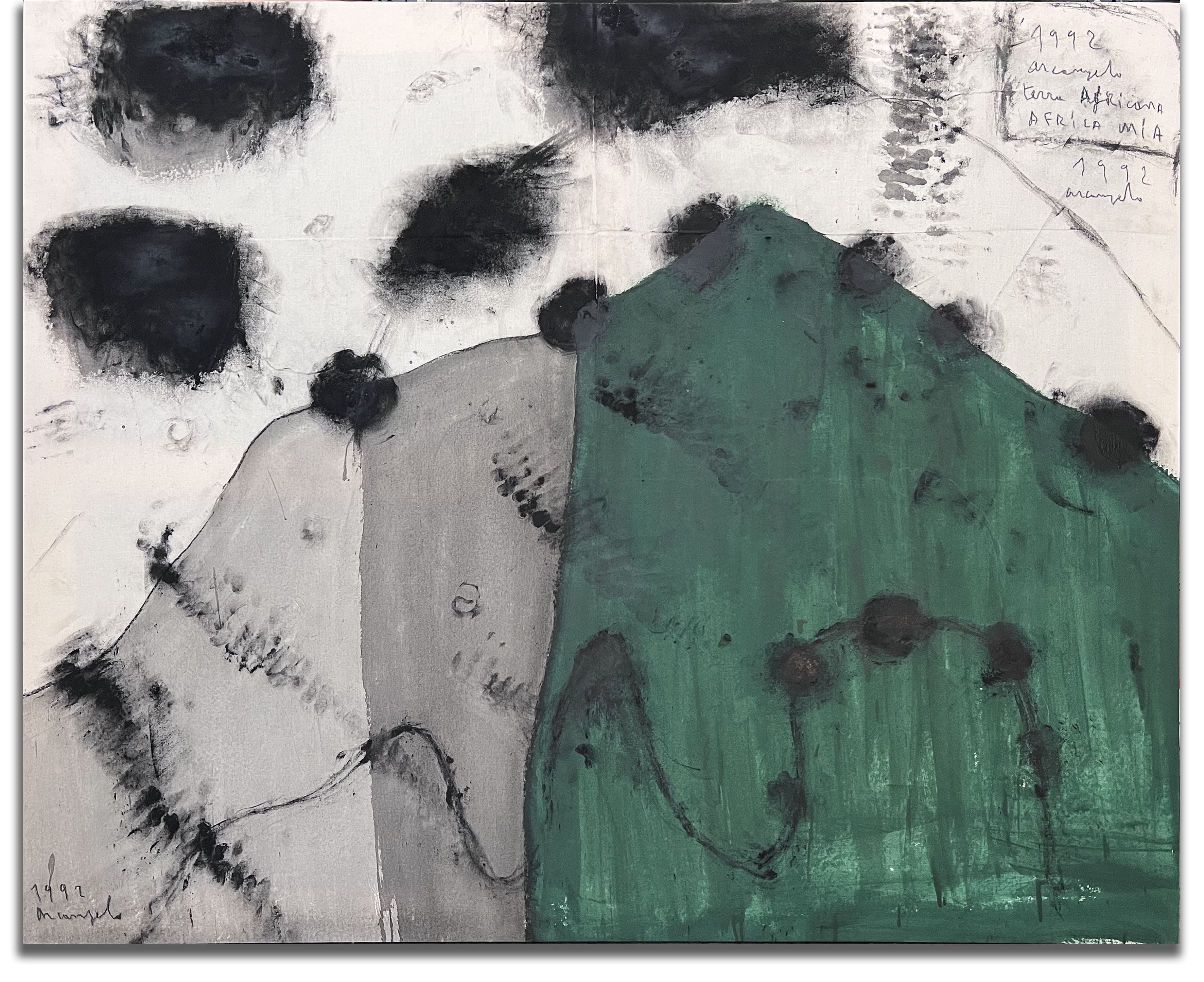 Terra africana, Africa mia 1992 - tecnica mista su tela - 123 x 151 cm ARCTM0285