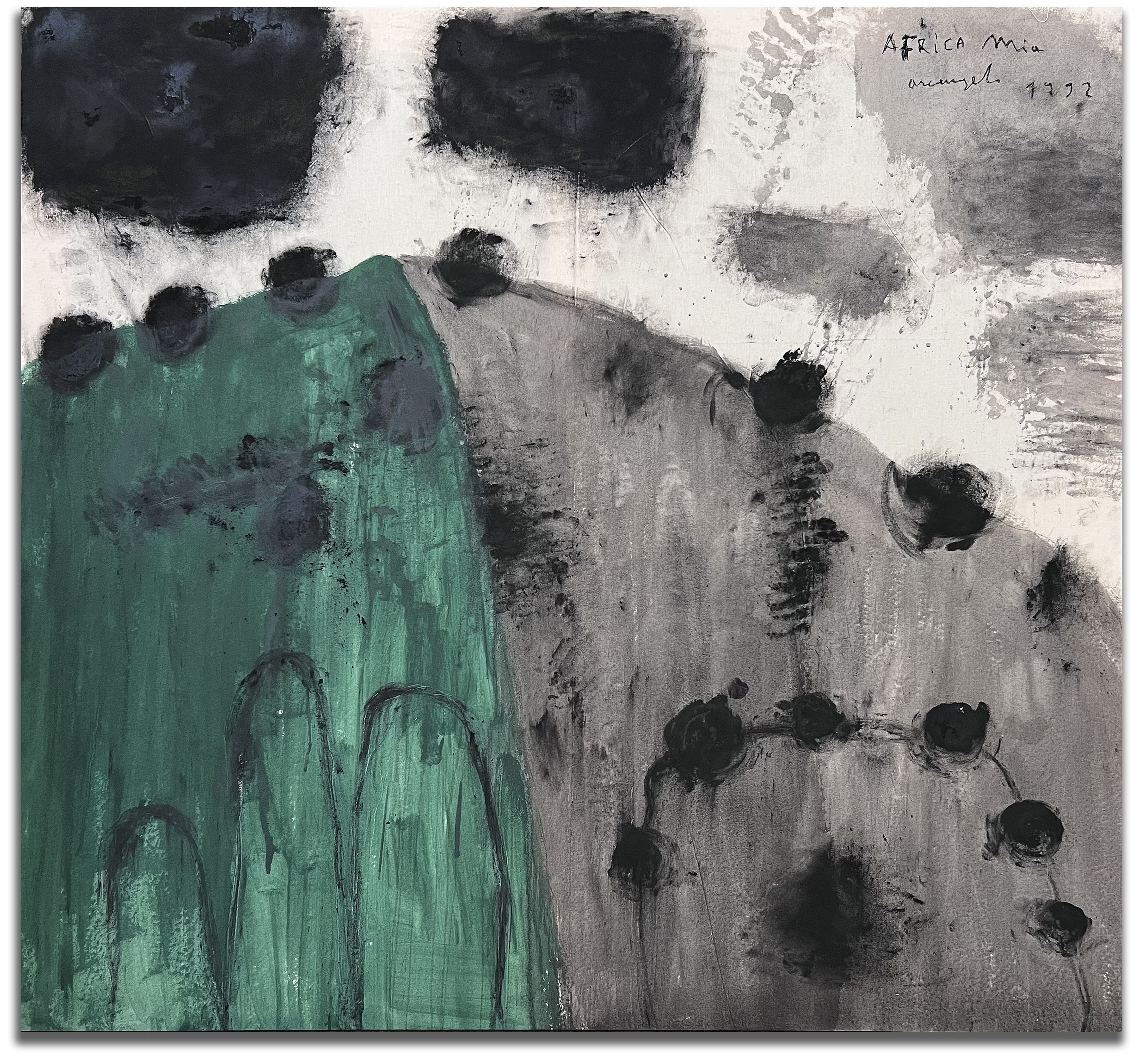 Africa mia 1992 - tecnica mista su tela - 138 x 150 cm ARCTM0286