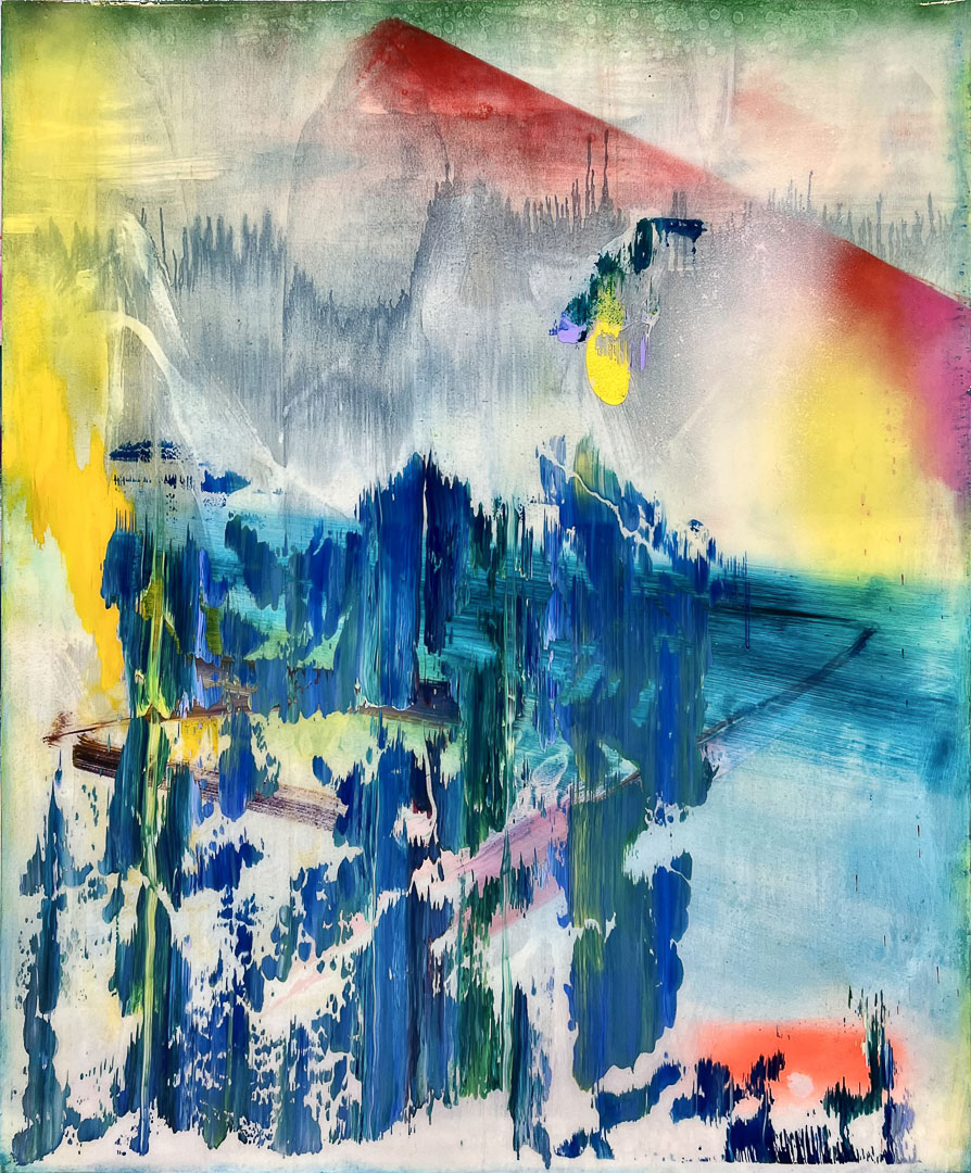 Elisa Grezzani - Aus der Serie _Schwalben_ #3 2023 -Tecnica mista su tavola - 111 x 90 cm - GREZTM018