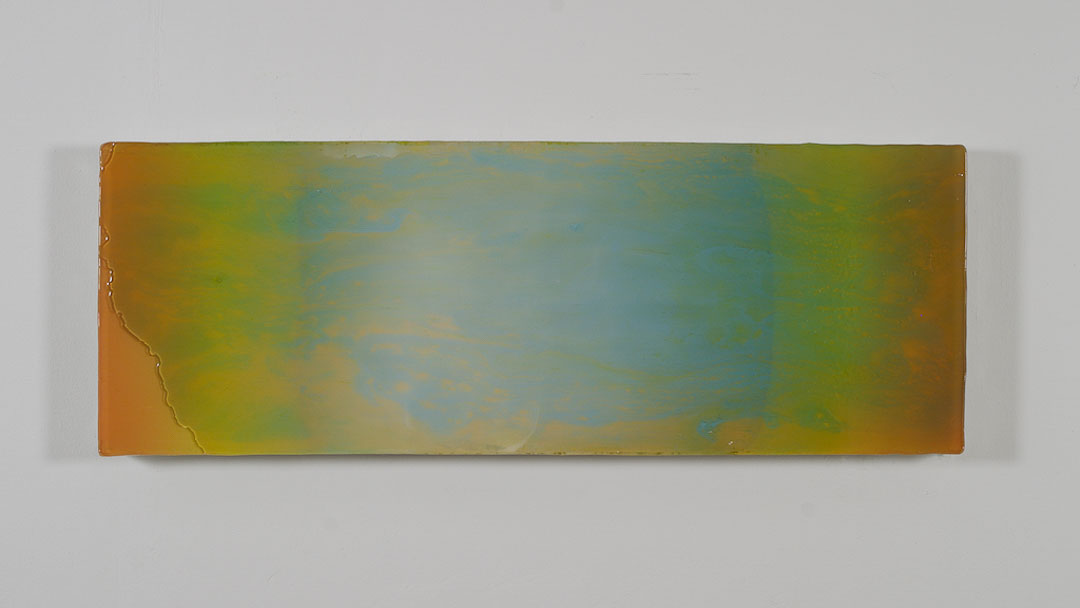 David Lindberg - Senza titolo 2016 -Resina epossidica, fibra di vetro, schiuma, pigmenti - 53,5 x 150,0 cm - LINDTM021