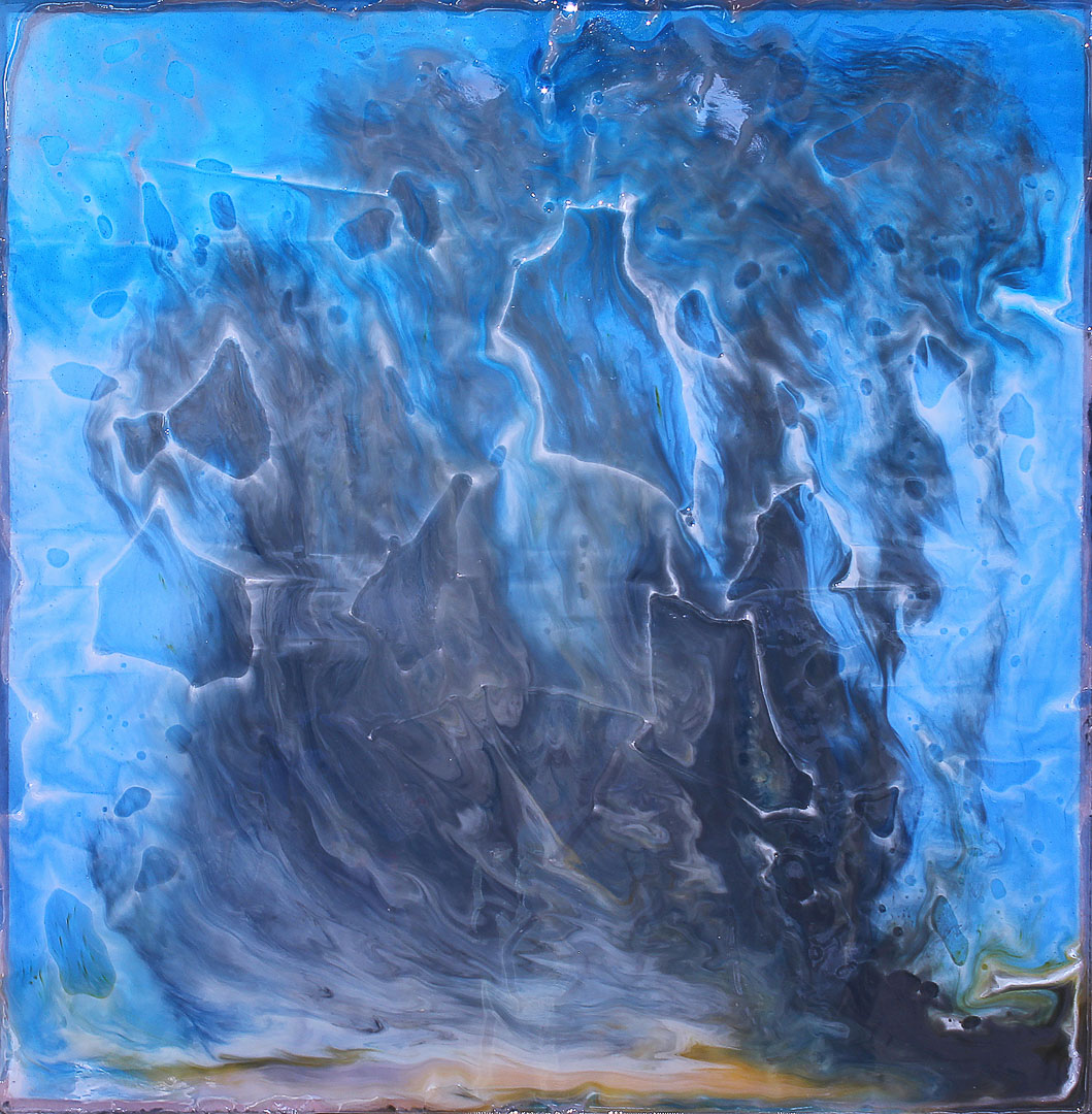 David Lindberg - Edge Informed 2019 - Resina epossidica, fibra di vetro, schiuma, pigmenti - 70 x 70 cm - LINDTM042