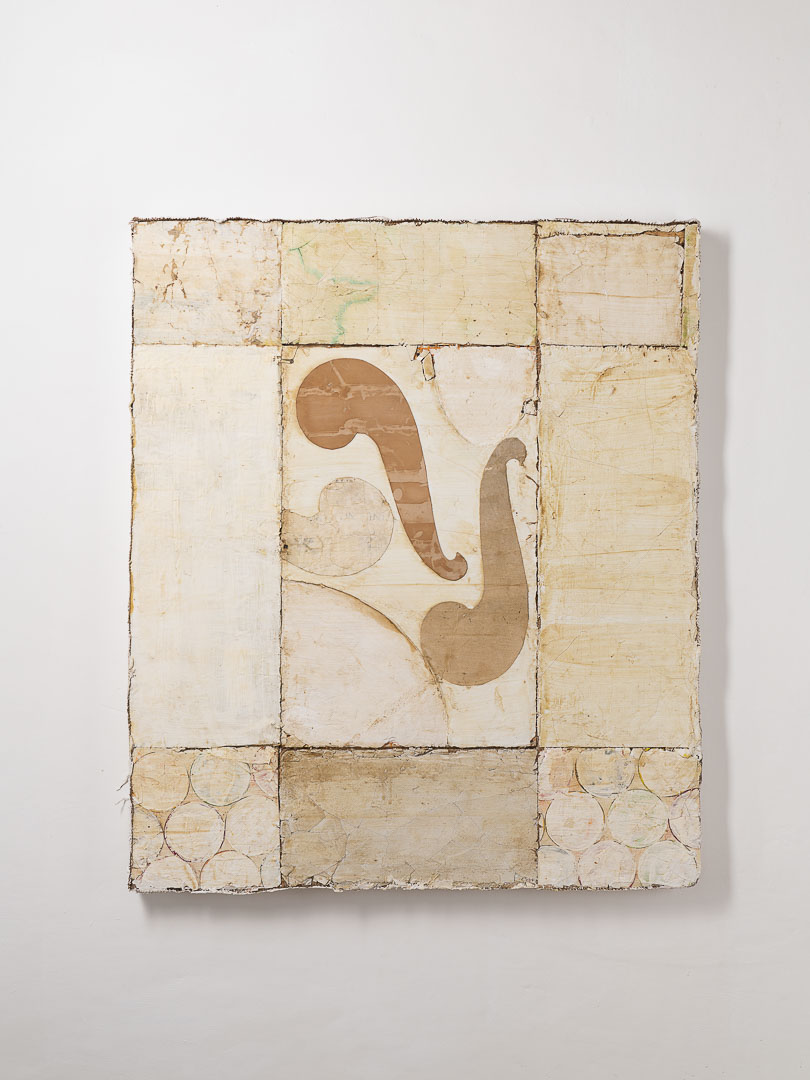 Mirco Marchelli, Di luce naturale, 2023, cera, gesso, su tavola di legno, 103 x 86 x 5 cm, MARCTM0586