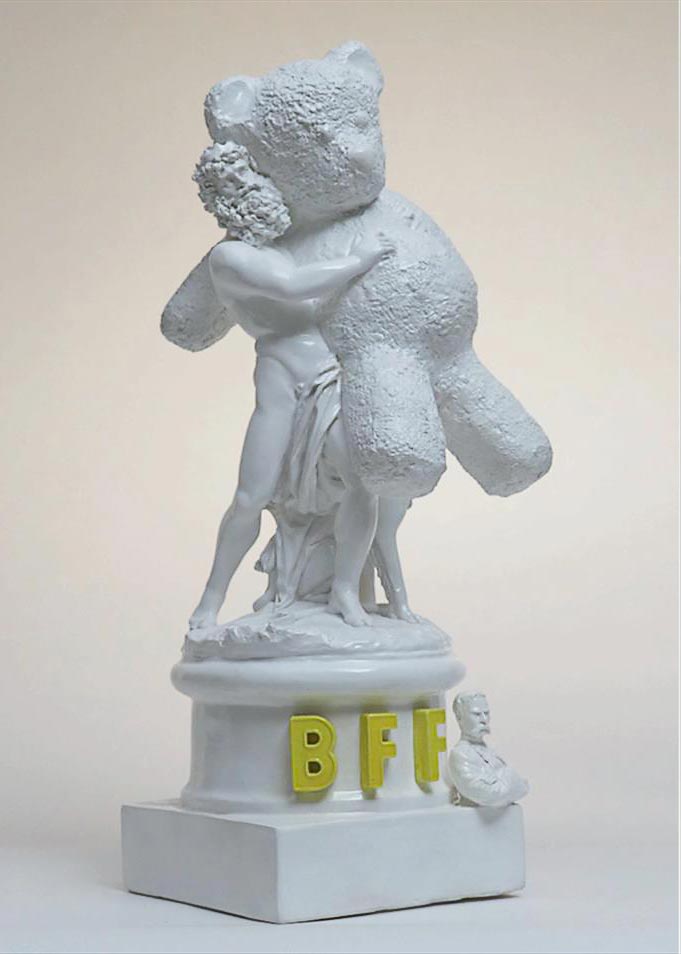 The Bounty Killart, Best Friend Forever, (Ed. 1/9 + 2AP), 2019, gesso, resina, chalk, resin, 47 x 22 x 16 cm, BKSC0097