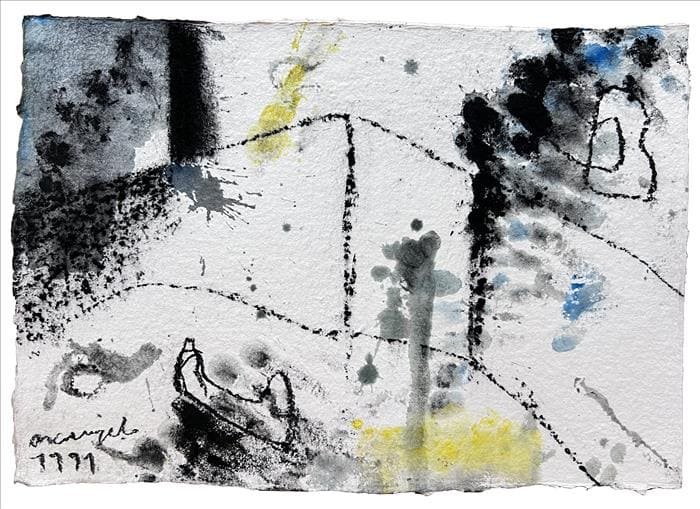 Arcangelo, Senza titolo, 1991, tecnica mista su cartoncino, 29 x 40 cm, ARCCT0271
