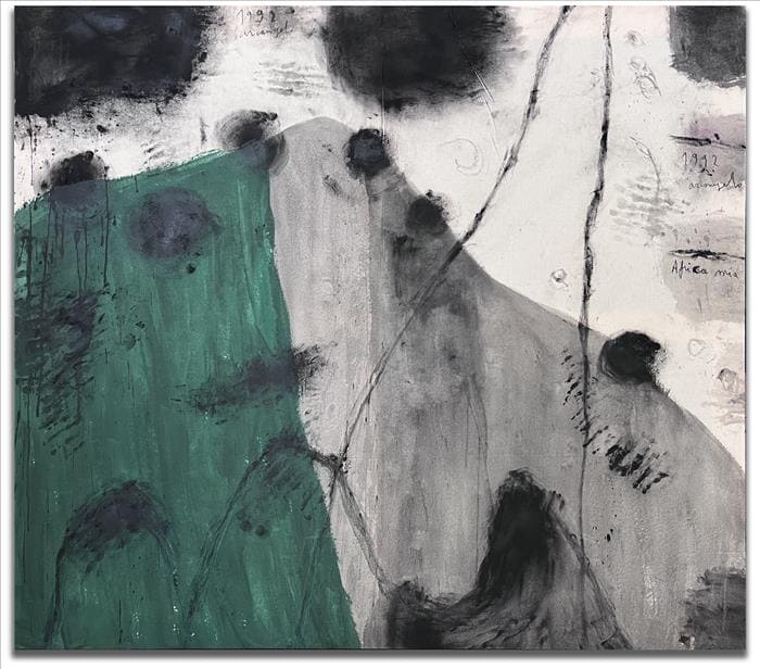 Arcangelo, Africa mia, 1992, tecnica mista su tela, mixed media on canvas, 133 x 150 cm, ARCTM0287