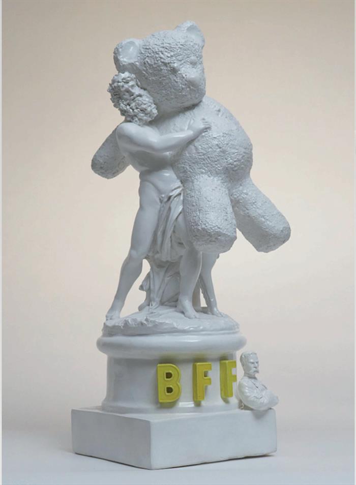 The Bounty Killart, Best friend forever, (Ed. 1/9 + 2AP) 2019, Gesso, resina, Plaster, resin, 47 x 22 x 16 cm, BKSC0097