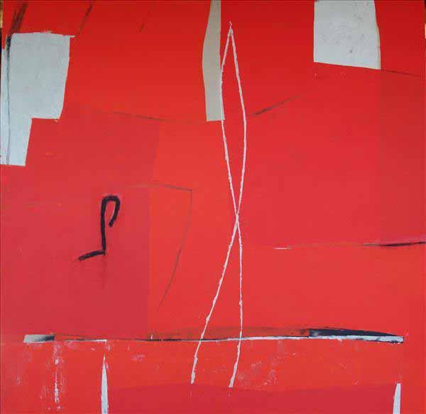 Tommaso Cascella, Dentro un solo respiro, 2006, Tecnica mista su tela, Mixed media on canvas, 195 x 195 cm, CASCTM0528