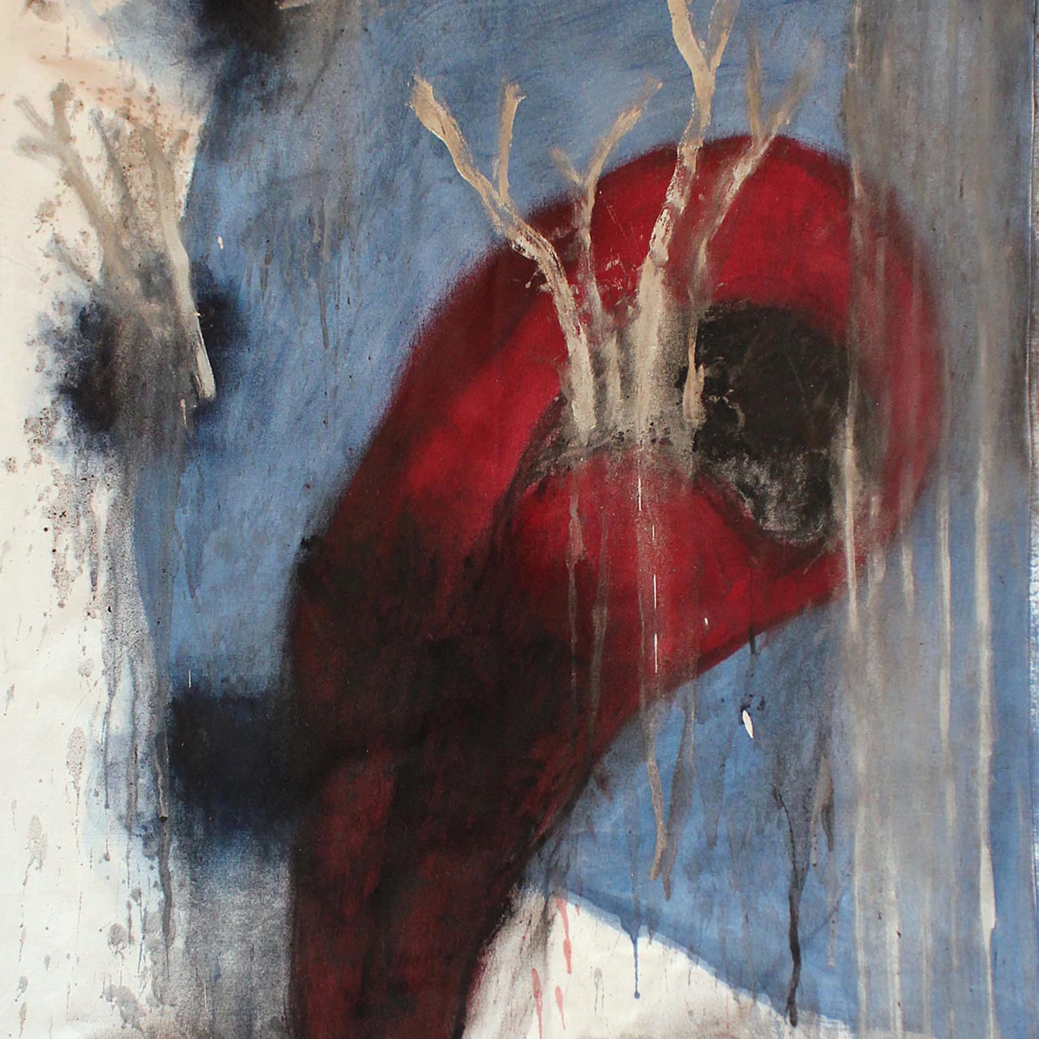 Arcangelo, Fiori di croco, 2019, Tecnica mista su tela, mixed media on canvas, 105 x 80 cm, ARCTM0260