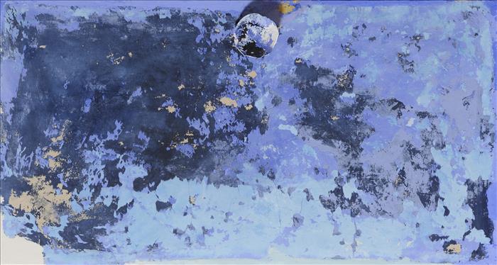 Franco Guerzoni, Strappo d’affresco, 2015, tecnica mista su tavola, mixed media on board, 76,0 x 136,0 cm, GUETM0710