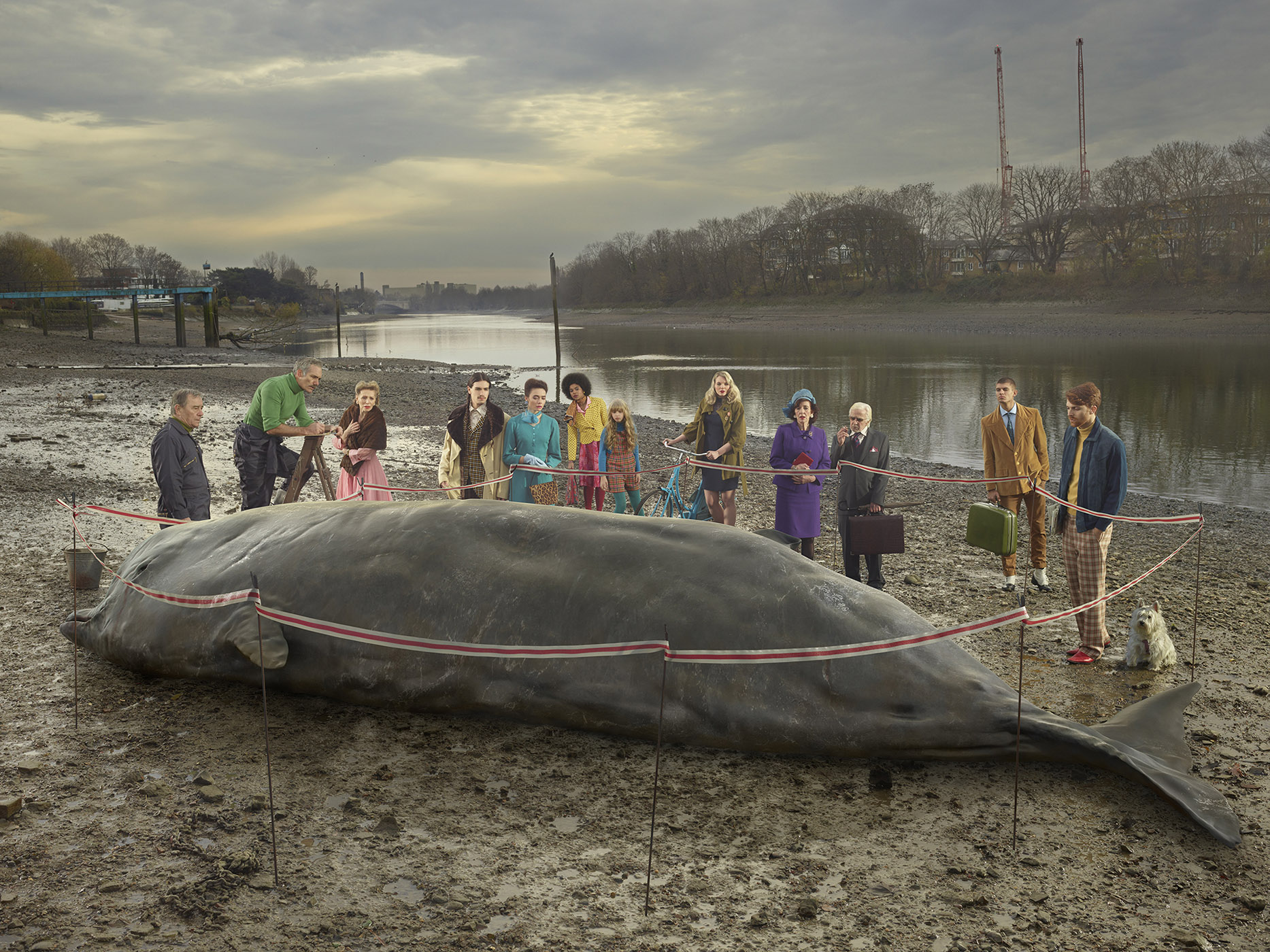 Julia Fullerton-Batten, The Thames Whale (Ed. 2:10), 2018, stampa a pigmenti su carta cotone Hahnemuhle, pigment print on Hahnemuhle cotton paper, 76,0 x 102,0 cm, FULLST033