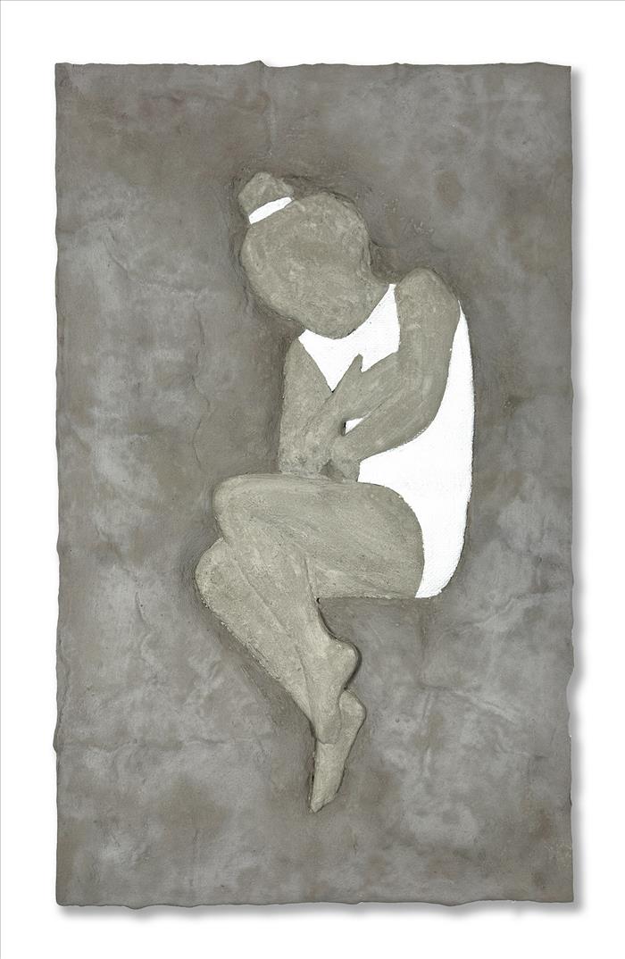 Valerio Berruti, Notturno, 2025, cemento armato, resina e smalto, reinforced concrete, resin and enamel, 99,0 x 60,5 cm, BERSC1639