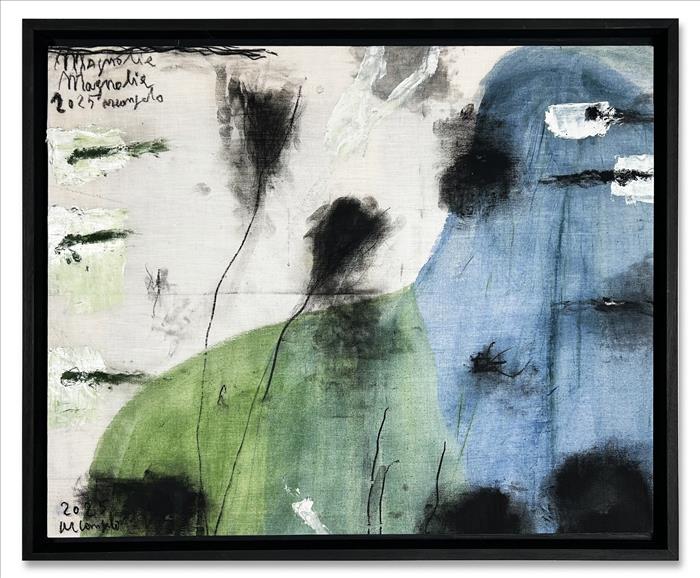 Arcangelo, Magnolie, 2025, tecnica mista su tela, mixed media on canva, 59,0 x 73,0 cm, ARCTM0381