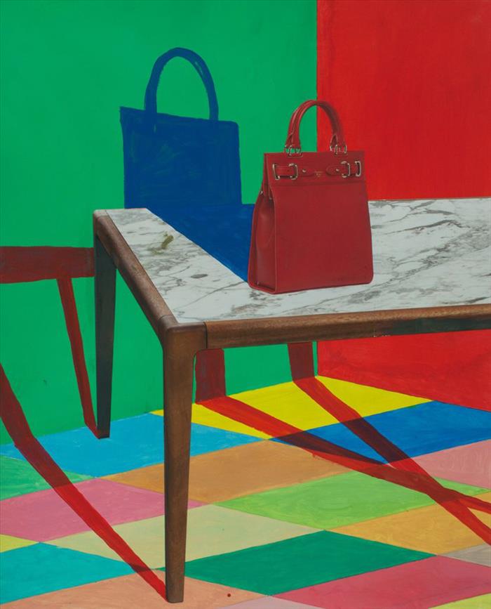 Paolo Ventura, Casa Vogue, 2020, collage fotografico e pittura, photo collage and painting 87,0 x 70,0 cm, D.VEN06