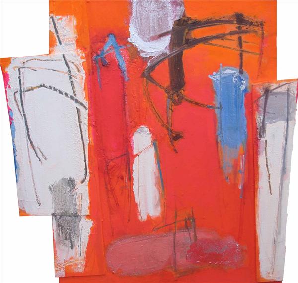 Enzo Esposito, Senza titolo, 2005, Tecnica mista su tela, Mixed media on canvas, 63,0 x 66,0 cm, ESPTM0355