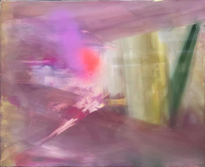 Elisa Grezzani, Mistica, 2023, Tecnica mista su tavola, mixed media on board, 90,0 x 110,0 cm, GREZTM017