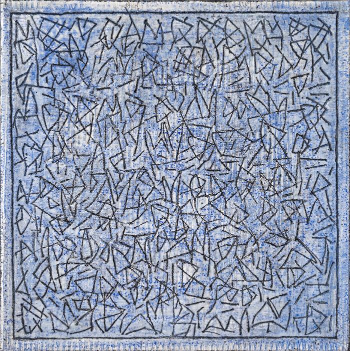 Sergi Barnils, Configuracions, 2023, Tecnica mista su tela, mixed media on canvas, 40,0 x 40,0 cm, BARTM1383