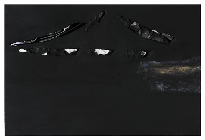 Franco Guerzoni, Piranesi, 2011, tecnica mista su tavola, mixed media on board, 100,0 x 150,0 cm, GUETM0599