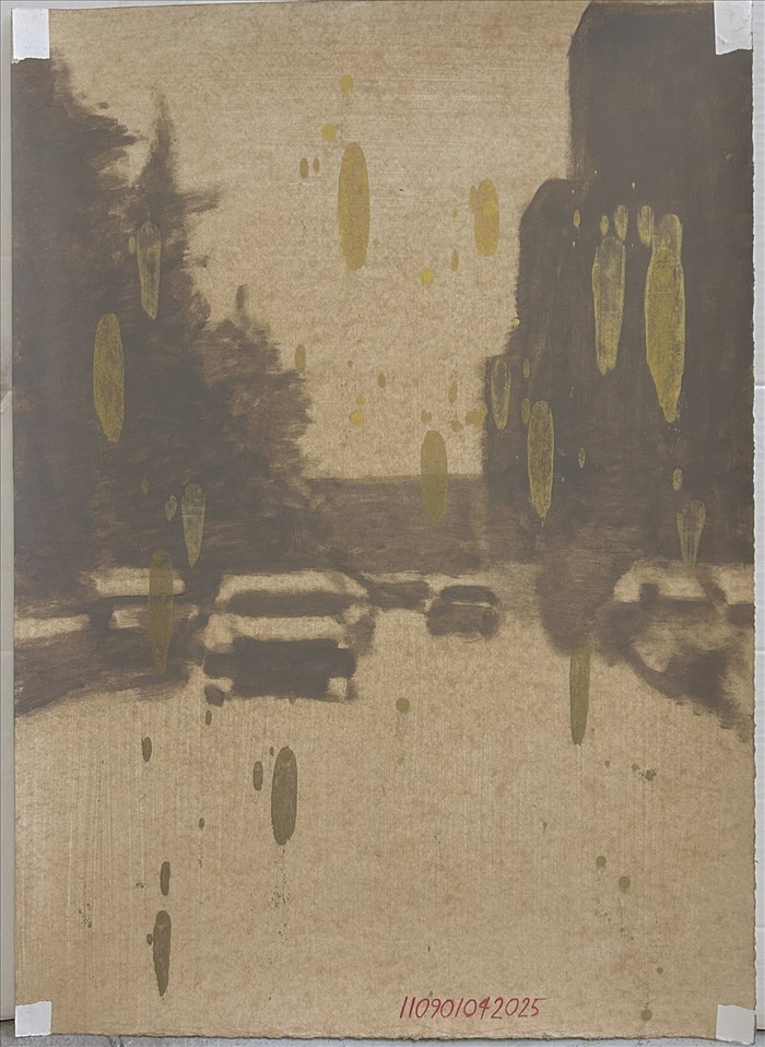 Luca Pancrazzi, 110901042025, 2025, acrilico su carta intelata, acrylic on canvas paper, 70,0 x 50,0 cm, PANCCT018