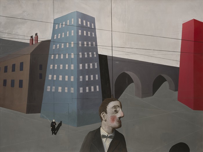 Paolo Ventura, Der Sturm #09, 2025, collage fotografico e pittura, photo collage and painting, 115,0 x 153,0 cm, VENST0347