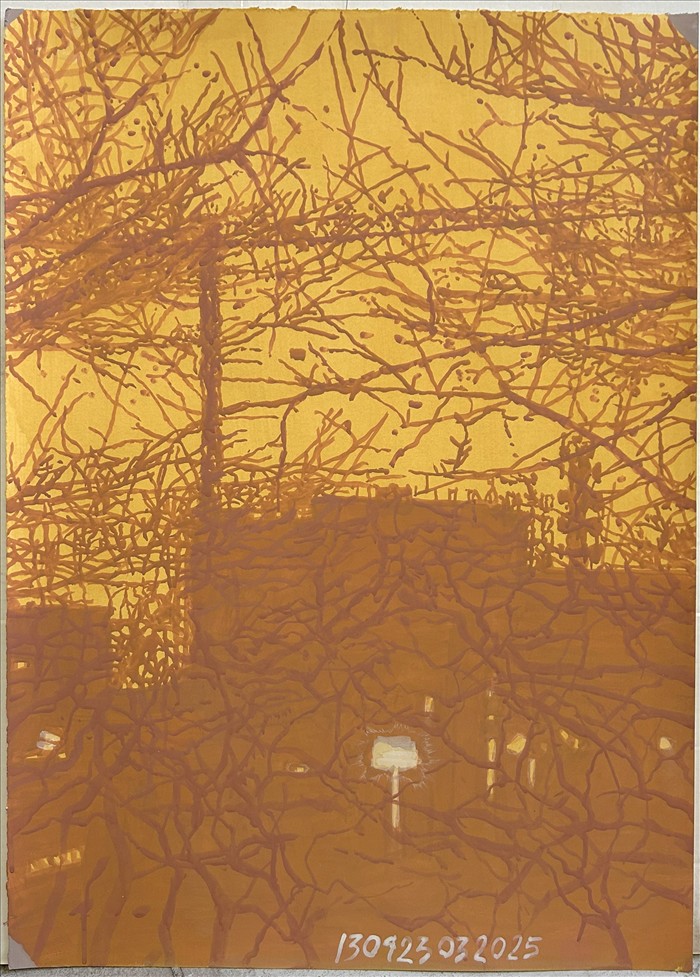 Luca Pancrazzi,130923032025, 2025, acrilico su carta intelata, acrylic on canvas paper, 70,0 x 50,0 cm, ANCCT008