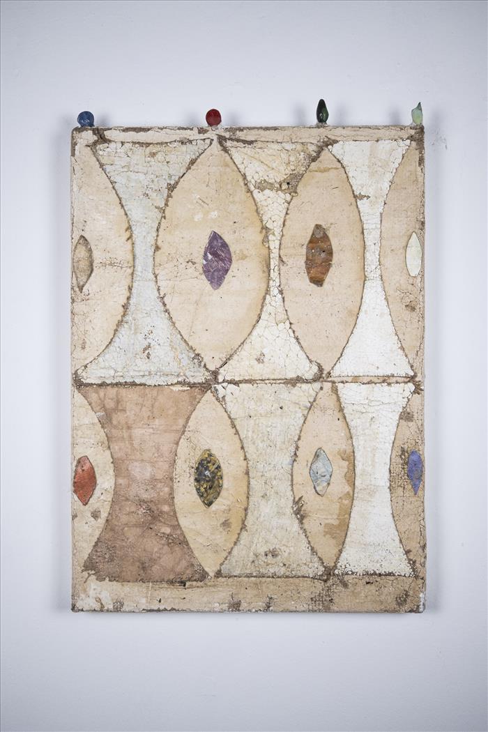 Mirco Marchelli, Motivi dialoganti, 2025, tecnica mista, mixed media, 64,0 x 44,0 cm, MARCTM0695