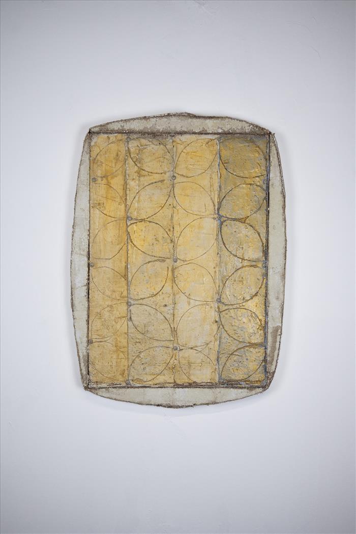 Mirco Marchelli, Silenzi d'oro, 2026, tecnica mista, mixed media, 84,0 x 61,0 cm, MARCTM0691