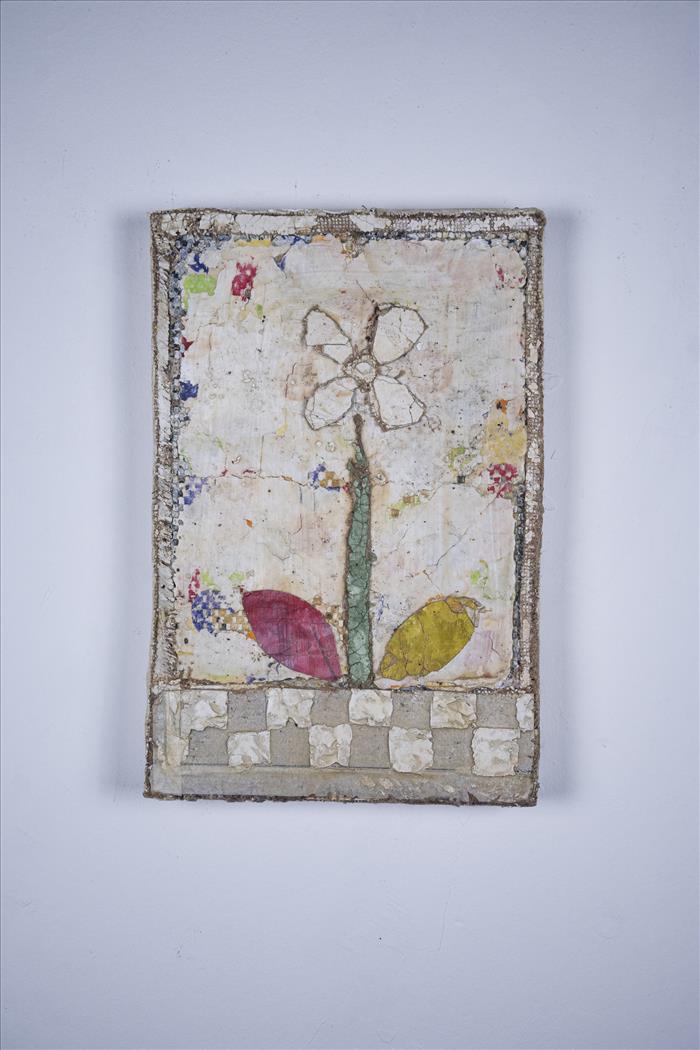 Mirco Marchelli, Unico fiore, 2026, tecnica mista, mixed media, 38,0 x 25,0 cm, MARCTM0720
